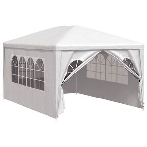 vidaXL Party Tent | White | Polyethylene, Steel | Medium