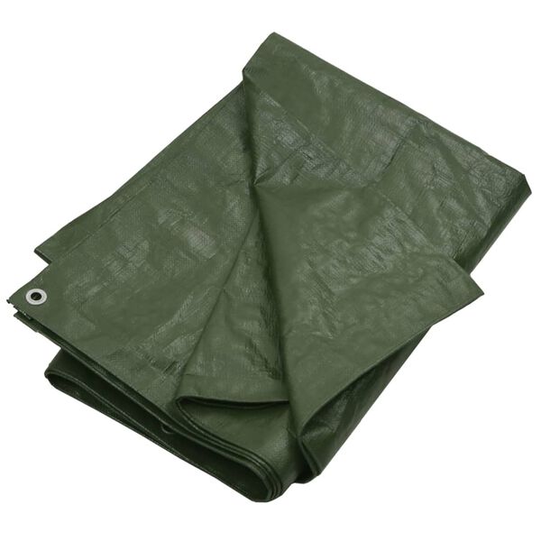 vidaXL Tarpaulin 180 g/m&sup2; 6x6 m Green HDPE
