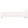 vidaXL Bed Frame without Mattress with Drawers White Double