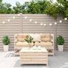 vidaXL 3 Piece Garden Sofa Set Solid Wood Pine
