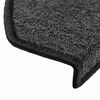 vidaXL Stair Mats 30 pcs 65x24x4 cm Anthracite Half Round Large