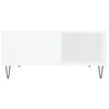 vidaXL Coffee Table White 80x80x36.5 cm Engineered Wood