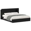 vidaXL Bed Frame with Storage Black 200 x 200 cm Engineered Wood