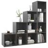 vidaXL 4 Piece TV Cabinet Set High Gloss Grey Engineered Wood