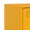 vidaXL Bedside Cabinet Yellow 34.5x39x44 cm Steel
