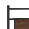 vidaXL Headboard Brown Oak 100 cm Engineered Wood and Steel