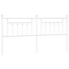 vidaXL Metal Replace Headboard White 193 cm