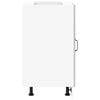 vidaXL Kitchen Base Cabinet "Lucca" High Gloss White Engineered Wood