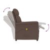vidaXL Massage Chair Brown 70.5 x 96.5 x 95 cm Faux leather