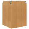 vidaXL Hanging Cabinet Artisan Oak and White 57 x 57 x 80 cm