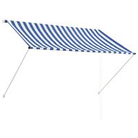 vidaXL Retractable Awning 200x150 cm Blue and White