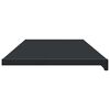 vidaXL Window Sill Anthracite with Wood Grain 140 x 45 x 4.5 cm PVC