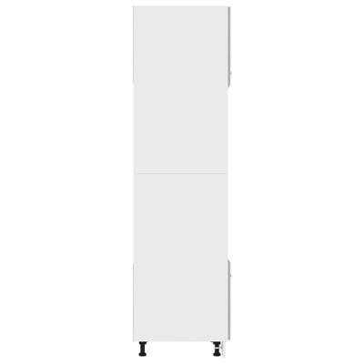 vidaXL Microwave Cabinet Concrete Grey 60x57x207 cm Engineered Wood