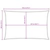 vidaXL Sunshade Sail Oxford Fabric Rectangular 4x7 m Anthracite