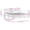vidaXL Bed Frame without Mattress Wax Brown 200x200 cm Solid Wood Pine