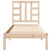 vidaXL Bed Frame without Mattress 75x190 cm Small Single Solid Wood