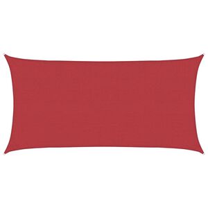 vidaXL Sunshade Sail 160 g/m&sup2; Red 2x4 m HDPE