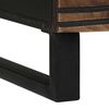 vidaXL Coffee Table Brown and Black 80 x 50 x 40 cm Solid Acacia wood