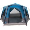 vidaXL Cabin Tent with Roof Blue and Grey 333 x 317 x 194 cm