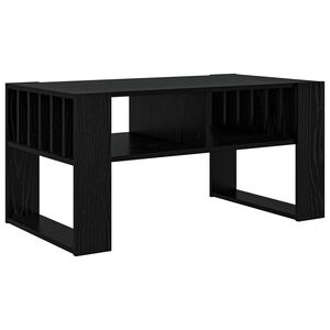 vidaXL Coffee Table Black Oak 92 x 49.5 x 45 cm Engineered Wood