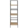 vidaXL 3-Layer Book Shelf Oak 60x27.6x90.5 cm Engineered Wood