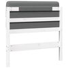 vidaXL Upholstered Headboard with Headboard White and Light Grey 80 cm