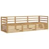 vidaXL Outdoor Sofa Set 3 pcs White Solid Acacia Wood