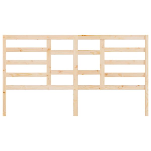 vidaXL Bed Headboard 186x4x104 cm Solid Wood Pine