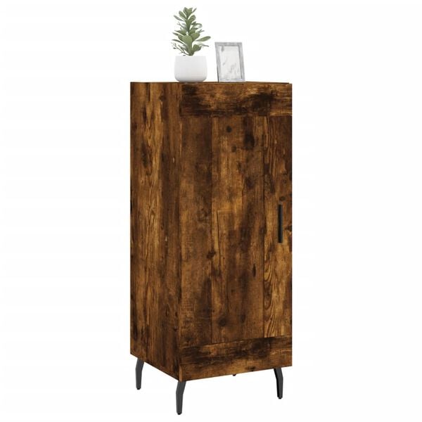 vidaXL Sideboard Smoked Oak 34.5x34x90 cm Engineered Wood