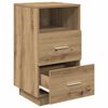 vidaXL Bedside Cabinets 2 pcs with 2 Drawers Artisan Oak 36x36x68 cm