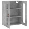 vidaXL Wall Mounted Cabinet Concrete Grey 69.5x34x90 cm