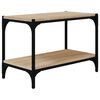 vidaXL TV Cabinet Sonoma Oak 60x33x41 cm Engineered Wood and Steel