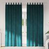 vidaXL Blackout Curtains 2 pcs Dark Green 140 x 245 cm Velvet