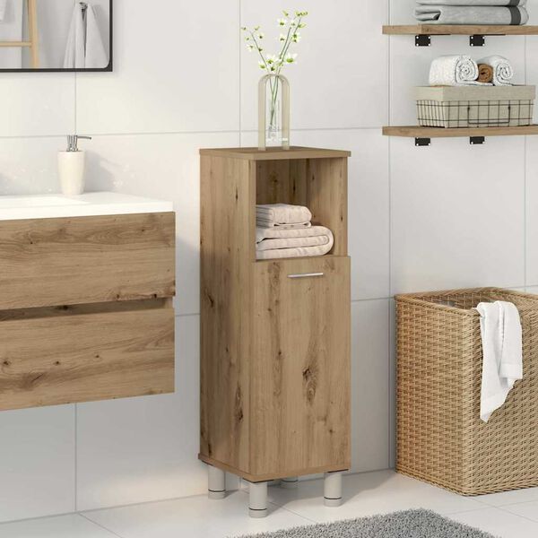 vidaXL Bathroom Cabinet Artisan Oak 30x30x95 cm Engineered Wood