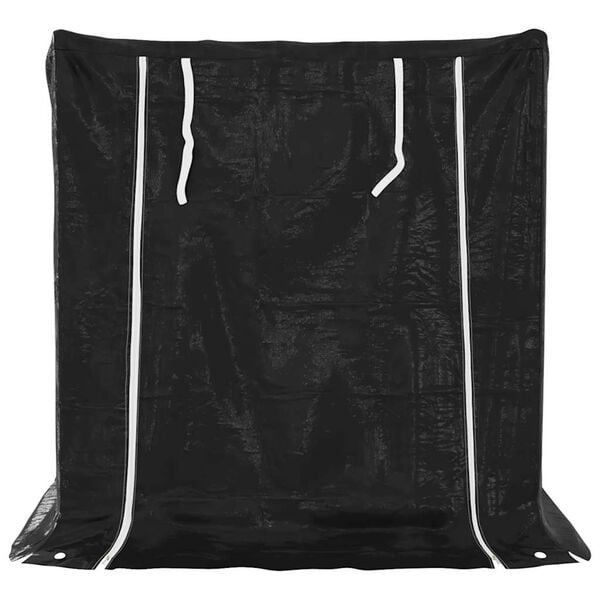 vidaxL Firewood Rack with Rain Cover 101x61x110.5 cm Galvanised Steel