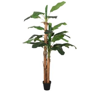 vidaXL Artificial Banana Tree 9 Leaves 120 cm Green