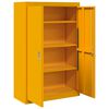 vidaXL Storage Cabinet 2 pcs Mustard Yellow 90 x 40 x 140 cm