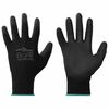 vidaXL Work Gloves 12 pcs Black 11 / XXL Polyester
