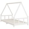 vidaXL Kids Bed Frame White 90x190 cm Solid Wood Pine