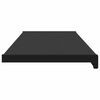 vidaXL Window Sill Black with Wood Grain 120 x 30 x 4.5 cm
