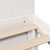 vidaXL Bookcase Bed without Mattress White 150x200 cm King Size Solid Wood Pine