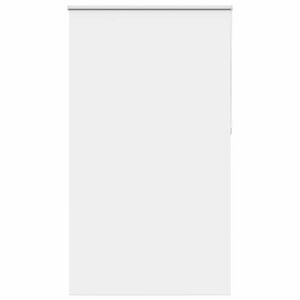 vidaXL Roller Blind Blackout White 130x230 cm Fabric Width 126.6 cm Polyester