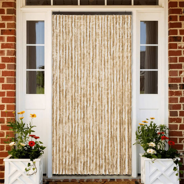 vidaXL Insect Curtain Beige 118x220 cm Chenille
