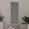 vidaXL Window Blind with Curtains Manual Silver Aluminium