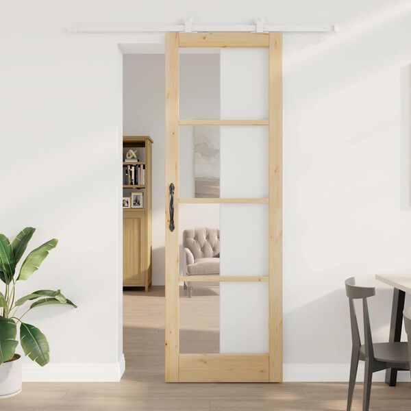 vidaXL Sliding Door ORKDAL Natural 78 x 232 cm