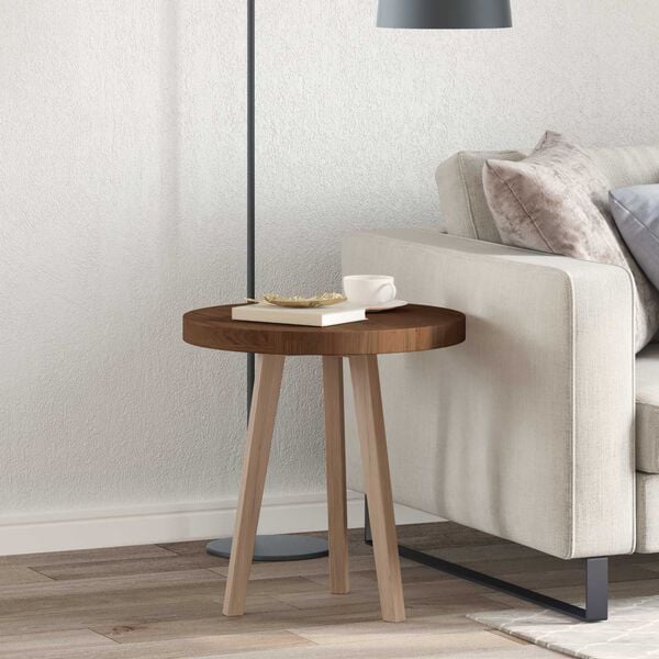 vidaXL Table Top Light Brown &Oslash; 50 x 4 cm Solid Oak Wood
