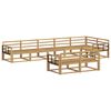 vidaXL Outdoor Sofa Set 8 pcs White Solid Acacia Wood