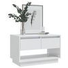 vidaXL TV Cabinet High Gloss White 70x41x44 cm Engineered Wood