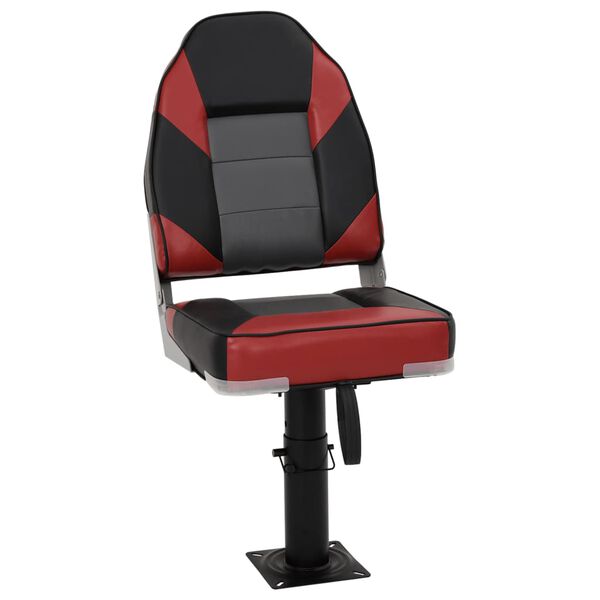 vidaXL Boat Seat with Pedestal Height Adjustable 360&deg; Rotatable