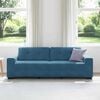 vidaXL Sofa Blue 221 x 78 x 80 cm Poly velvet